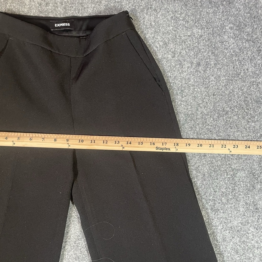 Express Wide Leg Dress Pants Womens Size 00R Flat Front High Rise Slacks Pockets - Picture 5 of 13